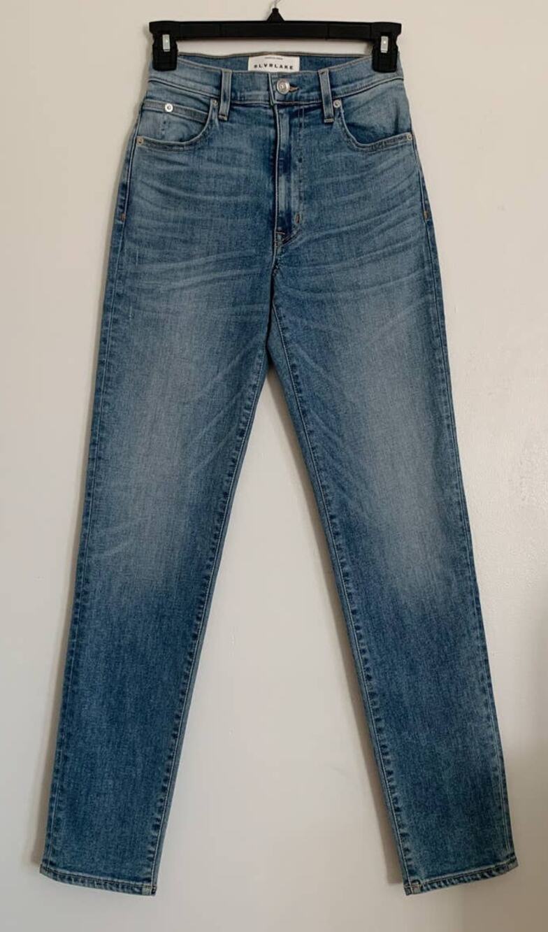 Love to Burn SLVRLAKE Denim Roxy Slim Straight Leg Jeans 24